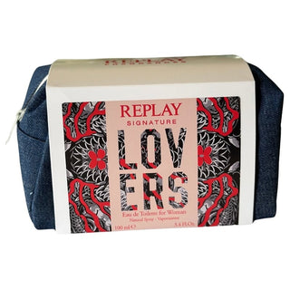 Giftset Replay Signature Lovers Woman Edt 100ml + Pochette