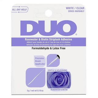 Ardell DUO Rosewater & Biotin Striplash Adhesive - Clear 5g - Vivid Glow