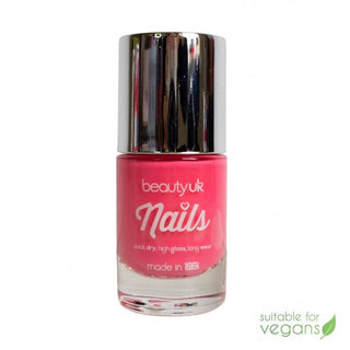 Beauty UK Nail Polish - Great minds pink alike - Vivid Glow