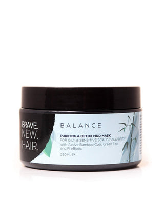 Brave. New. Hair. Balance Purifying & Detox Mud Mask 250ml - Vivid Glow