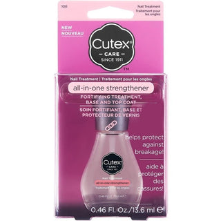 Cutex All-In-One Nail Polish Strengthener 13.6ml - Vivid Glow