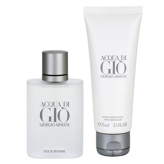 Giftset Armani Acqua di Gio Pour Homme Edt 50ml + Aftershave Balm 75ml - Vivid Glow