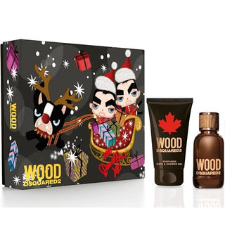 Giftset Dsquared2 Wood Pour Homme Edt 30ml + Sg 50ml - Vivid Glow