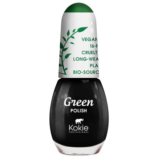 Kokie Green Nail Polish - Eclipse - Vivid Glow