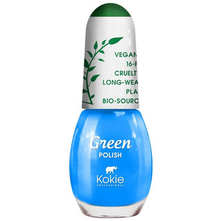 Kokie Green Nail Polish - Just My Type - Vivid Glow