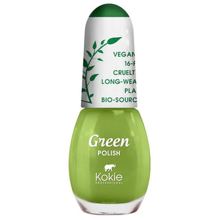 Kokie Green Nail Polish - Venom - Vivid Glow