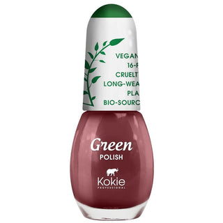 Kokie Green Nail Polish - Wild Rose - Vivid Glow