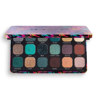 Makeup Revolution Forever Flawless Chilled with Cannabis Sativa Palette - Vivid Glow