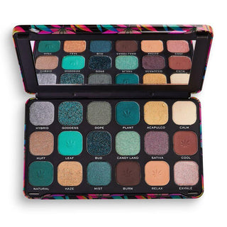 Makeup Revolution Forever Flawless Chilled with Cannabis Sativa Palette - Vivid Glow