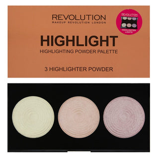 Makeup Revolution Highlighter Palette - Highlight - Vivid Glow