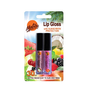 Malibu 2 pack Lip Gloss Coconut & Strawberry SPF30 - Vivid Glow