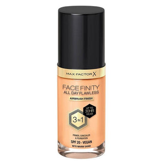 Max Factor Facefinity 3 In 1 Foundation 70 Warm Sand - Vivid Glow