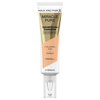 Max Factor Miracle Pure Skin-Improving Foundation 30 Porcelain 30ml - Vivid Glow