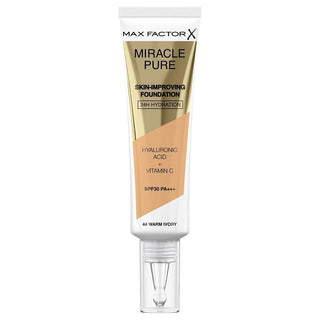 Max Factor Miracle Pure Skin-Improving Foundation 44 Warm Ivory 30ml - Vivid Glow