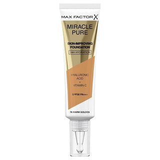 Max Factor Miracle Pure Skin-Improving Foundation 76 Warm Golden 30ml - Vivid Glow