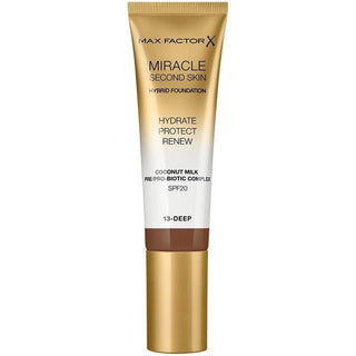 Max Factor Miracle Second Skin Foundation 13 Deep - Vivid Glow