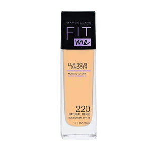 Maybelline Fit Me Luminous + Smooth Foundation - 220 Natural Beige - Vivid Glow