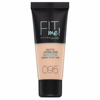 Maybelline Fit Me Matte + Poreless Foundation - 095 Fair Porcelain - Vivid Glow