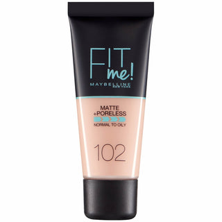 Maybelline Fit Me Matte + Poreless Foundation - 102 Fair Ivory - Vivid Glow