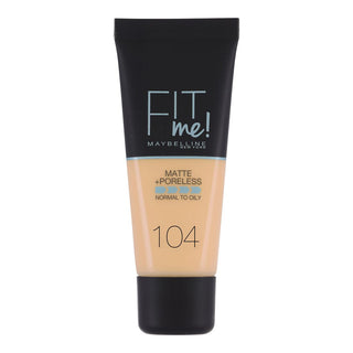 Maybelline Fit Me Matte + Poreless Foundation - 104 Soft Ivory - Vivid Glow