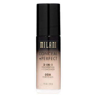 Milani Conceal+Perfect Liquid Foundation - 00A Porcelain - Vivid Glow