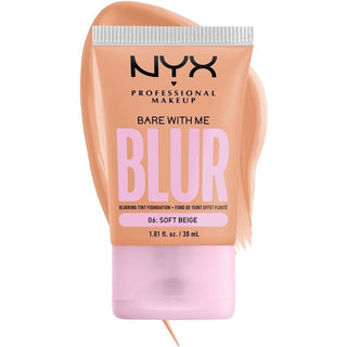 NYX PROF. MAKEUP Bare With Me Blur Tint Foundation 30ml 06 Soft Beige - Vivid Glow