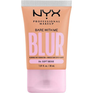 NYX PROF. MAKEUP Bare With Me Blur Tint Foundation 30ml 06 Soft Beige - Vivid Glow