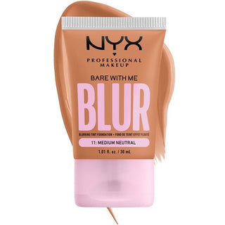 NYX PROF. MAKEUP Bare With Me Blur Tint Foundation 30ml 11 Medium Neutral - Vivid Glow