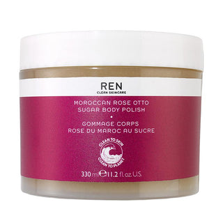 REN Moroccan Rose Otto Sugar Body Polish 330ml - Vivid Glow