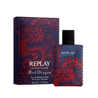 Replay Signature Red Dragon For Man Edt 30ml - Vivid Glow