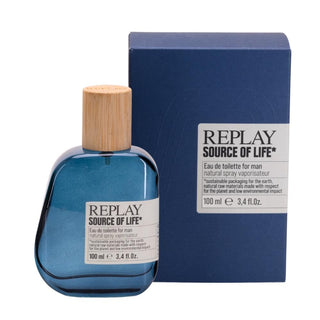 Replay Source Of Life Man Edt 100ml - Vivid Glow