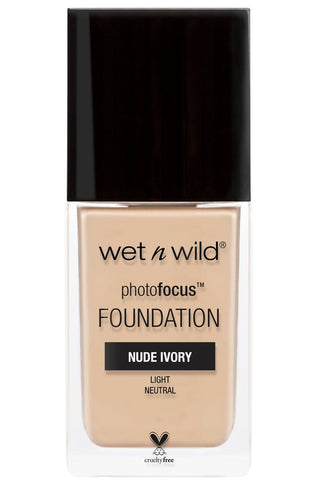 Wet n Wild Photo Focus Foundation Nude Ivory 30ml - Vivid Glow